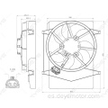 Motor del ventilador de refrigeración del radiador del coche 24v para VOLVO